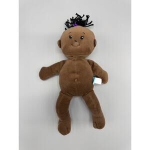 The Manhattan Toy Company Wee Baby Stella Plush Stuffed Doll Brown Skin Tone 11”